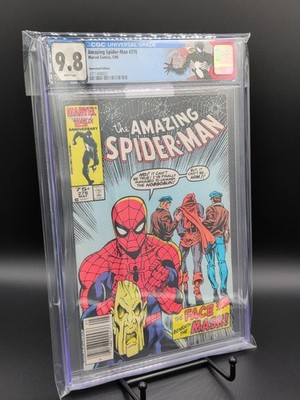 Amazing Spider-Man #276 CGC 9.8 Newsstand Variant 1986 Custom Black Suit Label 