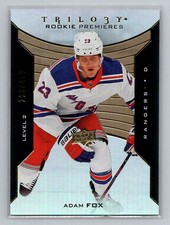 2019-20 Upper Deck Trilogy #85 Adam Fox New York Rangers Rookie Premieres /499
