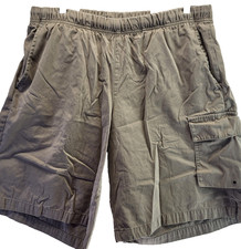 Nike Cargo Shorts Mens Large Gorpcore Beige Walking Hiking Retro Elastic Y2K