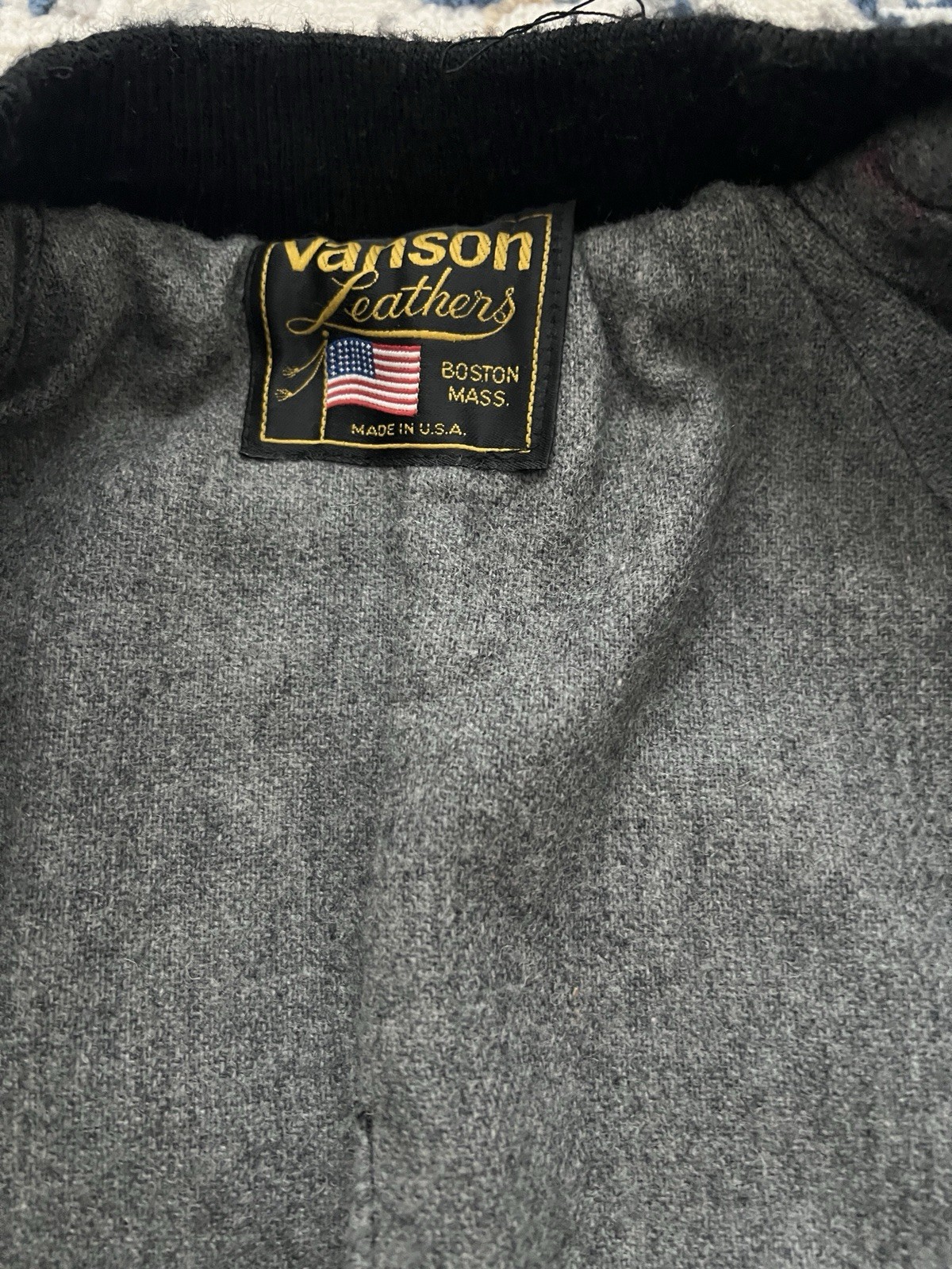 Vanson Leather Varsity Jacket w/ Marc Vachon Patches • Sz 34 image 10