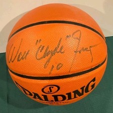 Walt “Clyde” Frazier Signed NBA Basketball – BAS Quick Review Passed