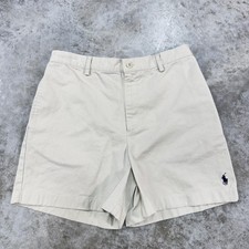 vintage Ralph Lauren Sport Shorts Women 6 Khaki Beige Classic Polo Chino Preppy