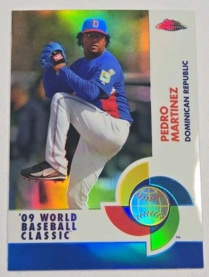 2009 Topps Chrome World Baseball Classic9 Pedro Martinez #W68 Blue Refractor/199