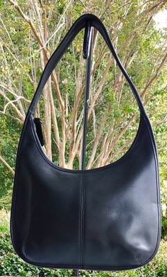 Coach MEDIUM C8P 9025 Vintage Black Leather Ergo Shoulder Bag | eBay