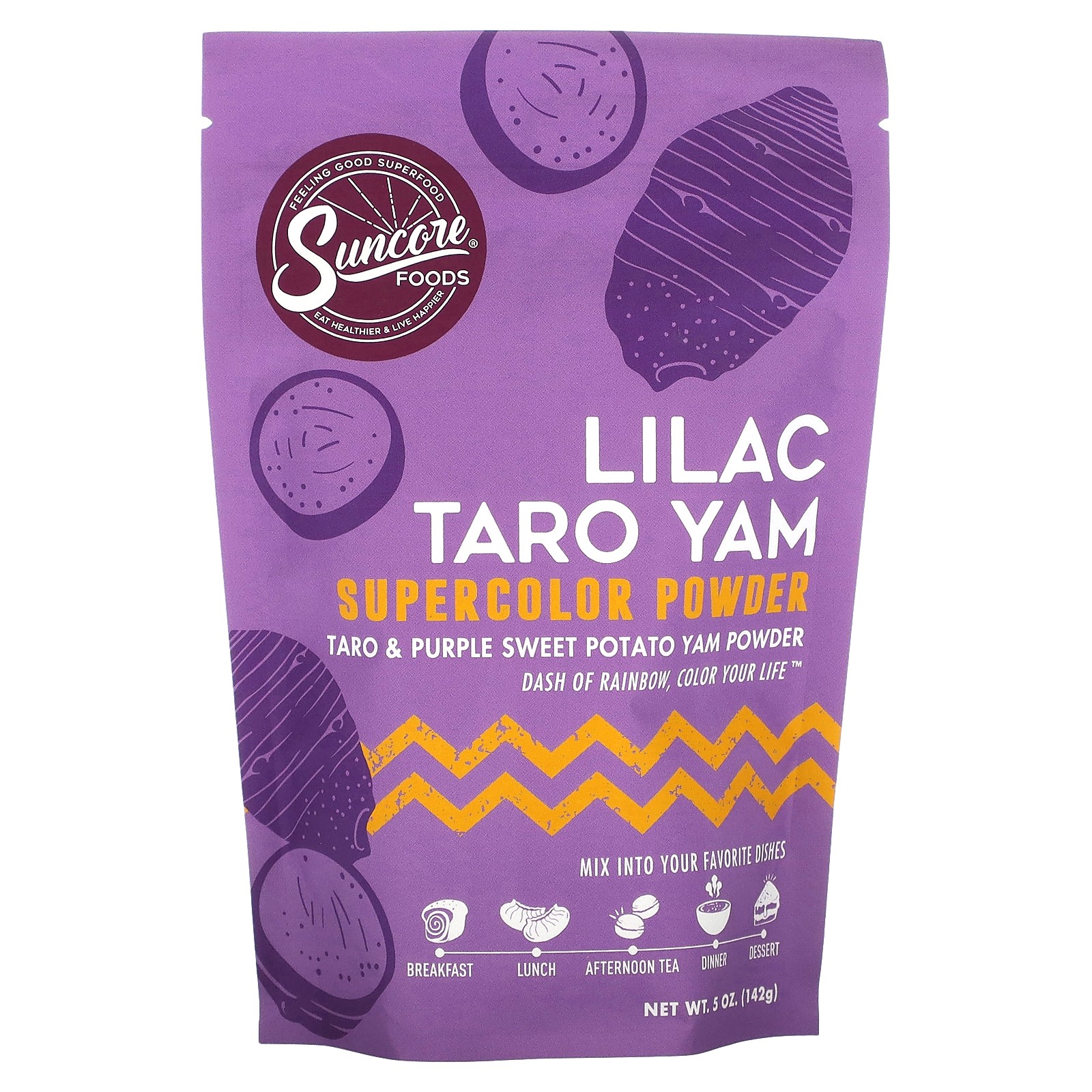 Lilac Taro Yam Supercolor Powder Taro - Purple Sweet Potato Yam 5 унций 142 г 4390₽