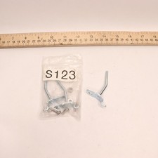 (3-Pk) Single Rod Pegboard Hook 1/4" Peg Hole x 2" Stem Length S123