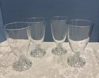 Vtg Anchor Hocking Berwick Boopie Glasses Set of 4 Clear 5.5” Tall