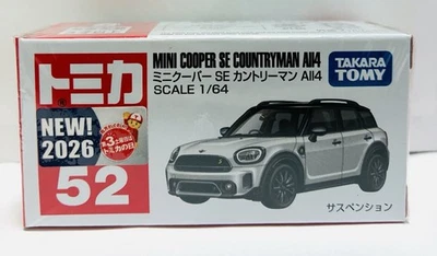 Takara Tomy / Tomica No.52 Mini Cooper SE Countryman ALL4 / 1:64 - Image 1 of 4