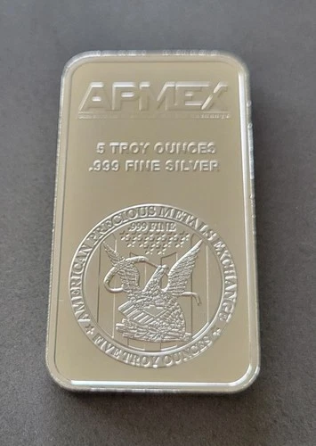 5 oz Silver Bar .999 Fine - APMEX