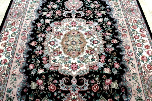 9X6 BREATHTAKING MASTERPIECE 400KPSI 50RAJ HAND KNOTTED SILK & WOOL TABRIZZ RUG