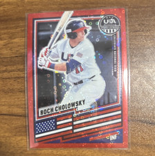 Panini Stars & Stripes 2026 Red Disco /199 Roch Cholowsky Future #1 Pick #140