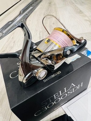 Excellent SHIMANO 14 Stella Spinning Reel Beautiful C3000SDH w/ Box Fishing Reel