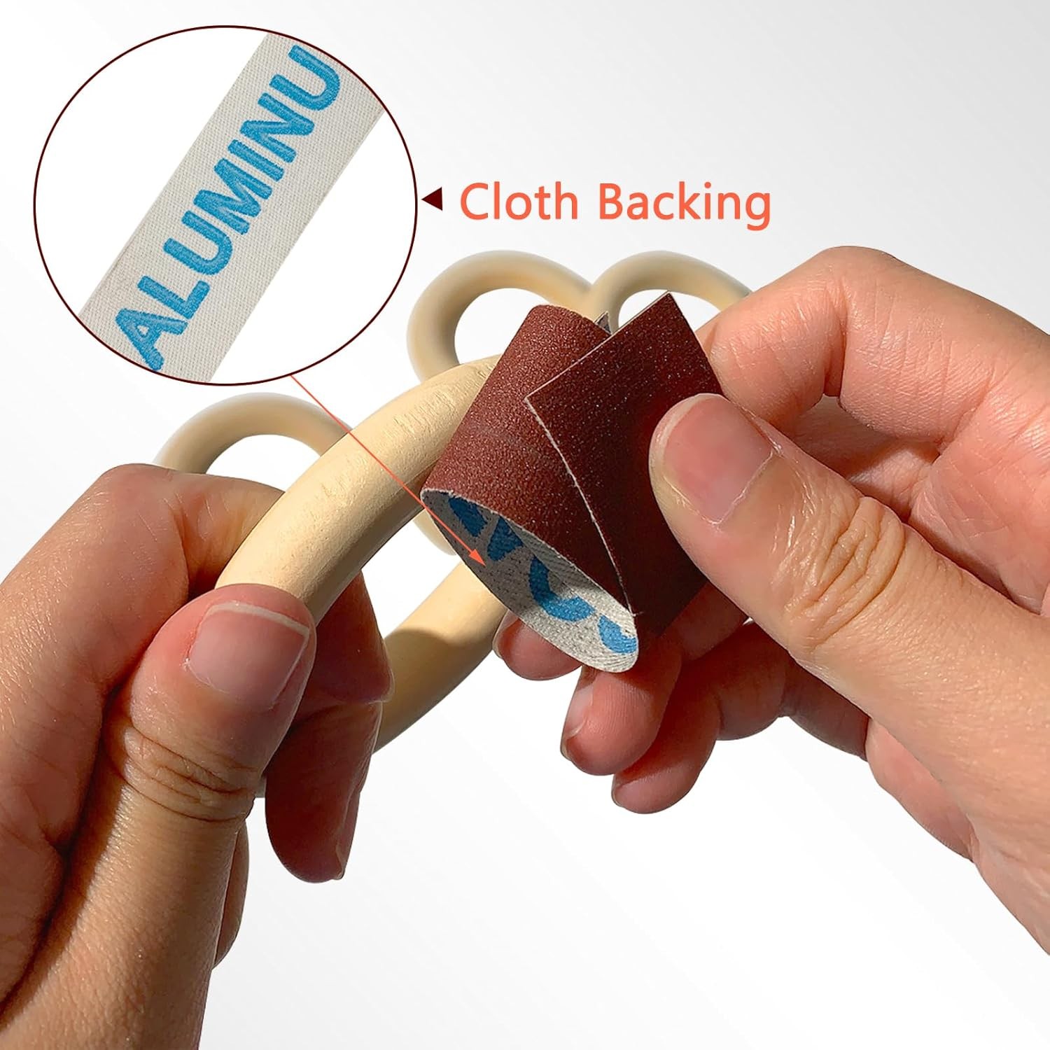 6 PCS Emery Cloth Roll, Sand Paper Assortment Pack 1 inch x 19.68 feet, gray 