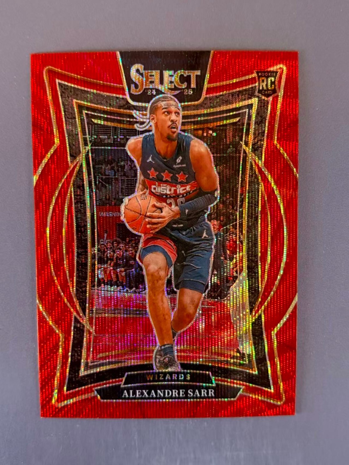 Alexandre Sarr 2024-25 Panini Select Concourse Red Wave Prizm RC #73