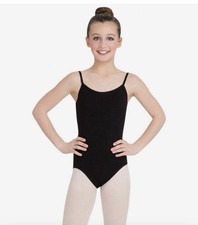 Capezio Big Girls' Classics Camisole Leotard with Adjustable Straps BlackL 10-12