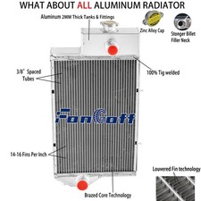 Tractor 4 Rows Radiator For John Deere 1520 2020 2030 2440/2630 2640/300B 301A