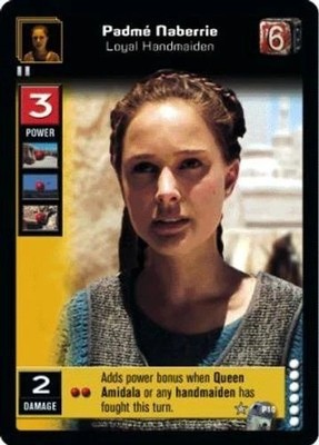 P10 Padme Naberrie Loyal Handmaiden [NM] ENHANCED BATTLE OF NABOO young jedi ccg