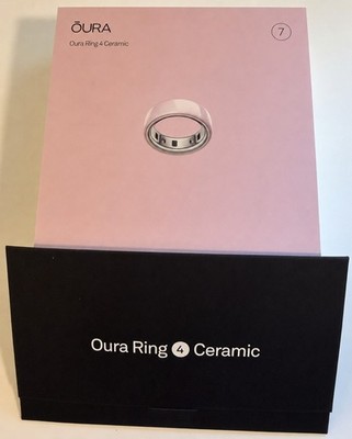 Oura Ring 4 Ceramic Petal Pink Size 7 Brand New Gen 4 Smart Ring