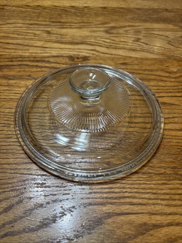 Pyrex G5C Round Replacement Glass Lid G-5-C  Clear & Ribbed J-1