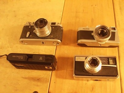 Konv 4 KB Kameras: FED 2 / KODAK instamatic500 / FUJICA rapid S2 / Pentacon K16