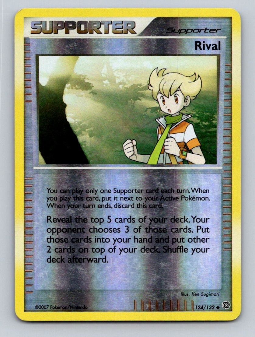 Rival 124/132 Uncommon Secret Wonders Pokemon Reverse Holo Moderately Played