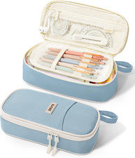 Cute Pencil Case, Aesthetic Pen Pouch, Colored Large Pencil Bag with Zipper, Kaw