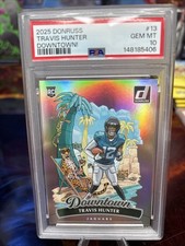 2025 Panini Donruss Travis Hunter Downtown! SP RC Rookie #13 Jaguars PSA 10