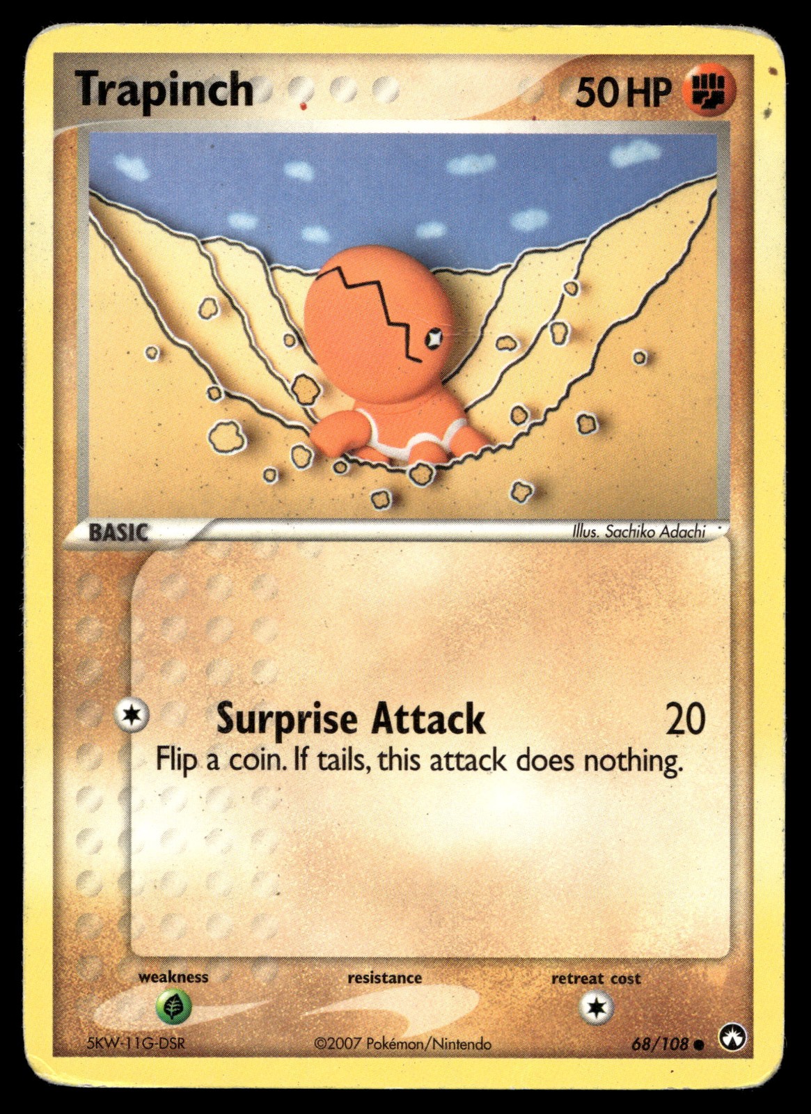 Trapinch Pokemon Power Keepers 68/108 LP