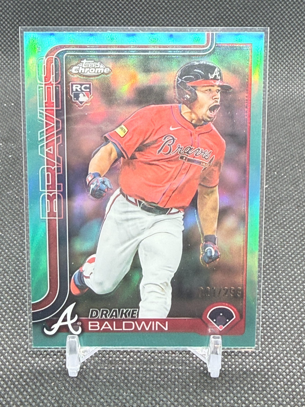 2025 Topps Chrome Update TEAL REFRACTOR /299 Drake Baldwin ROOKIE #USC96 Braves