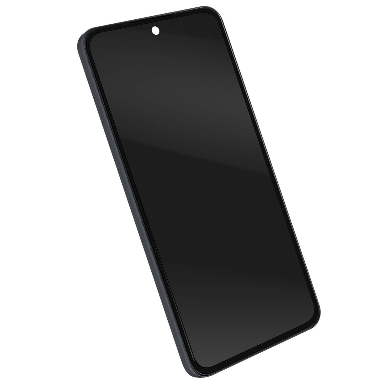 Écran LCD pour Samsung A55 Relife avec vitre tactile et châssis noir pour réparation