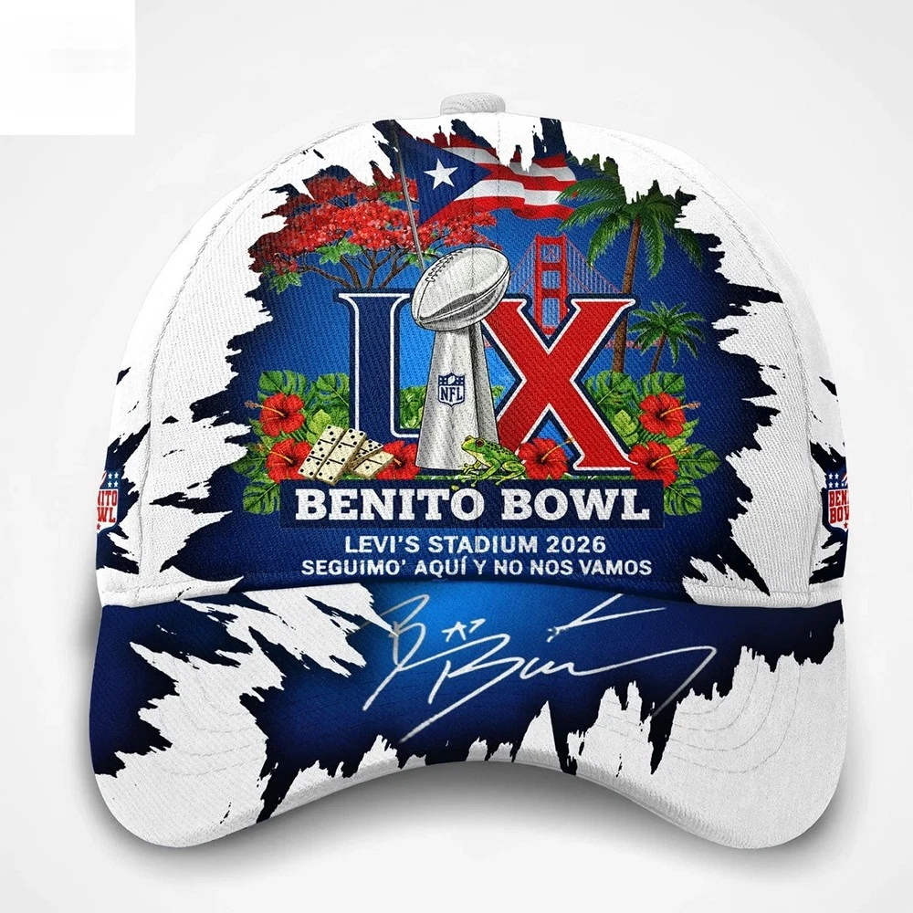 Bad Bunny Benito Bowl Lx Levi Stadium 2026 Championship Hat Cap