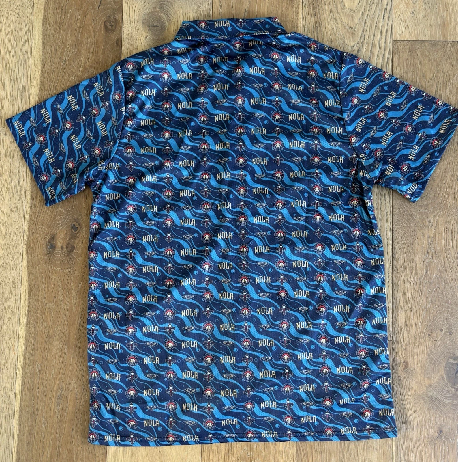 New Orleans Pelicans Button Down Hawaiian Shirt NBA Size Medium M