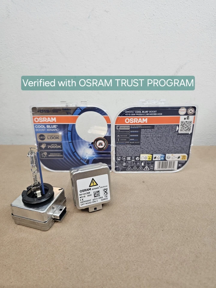 Osram Cool Blue Boost D1S HID Xenon Headlight Bulbs 66140CBB 7000K Pack of 2 - Image 4 of 4