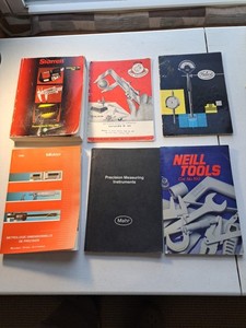 Vintage Lot Machinist Tool Catalogs Starrett Mitutoyo Mahr Etalon Helios Neill