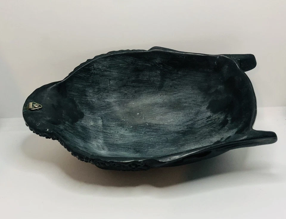 Máscara de pared de piedra cerámica Buda vintage 10 pulgadas Foto 3 de 4