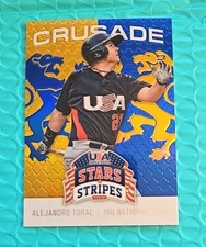 2015 Panini USA Baseball Stars and Stripes Crusade Blue Alejandro Toral Card #5