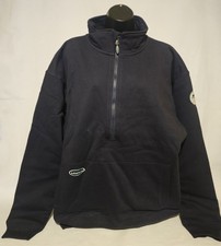 Arborwear Cotton Double Thick Half Zip Sweatshirt Size Medium Navy Blue