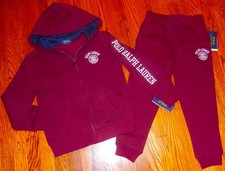 POLO RALPH LAUREN AUTHENTIC TODDLERS BOYS BRAND NEW ORIGINAL 2Pc SET Size 7, NWT