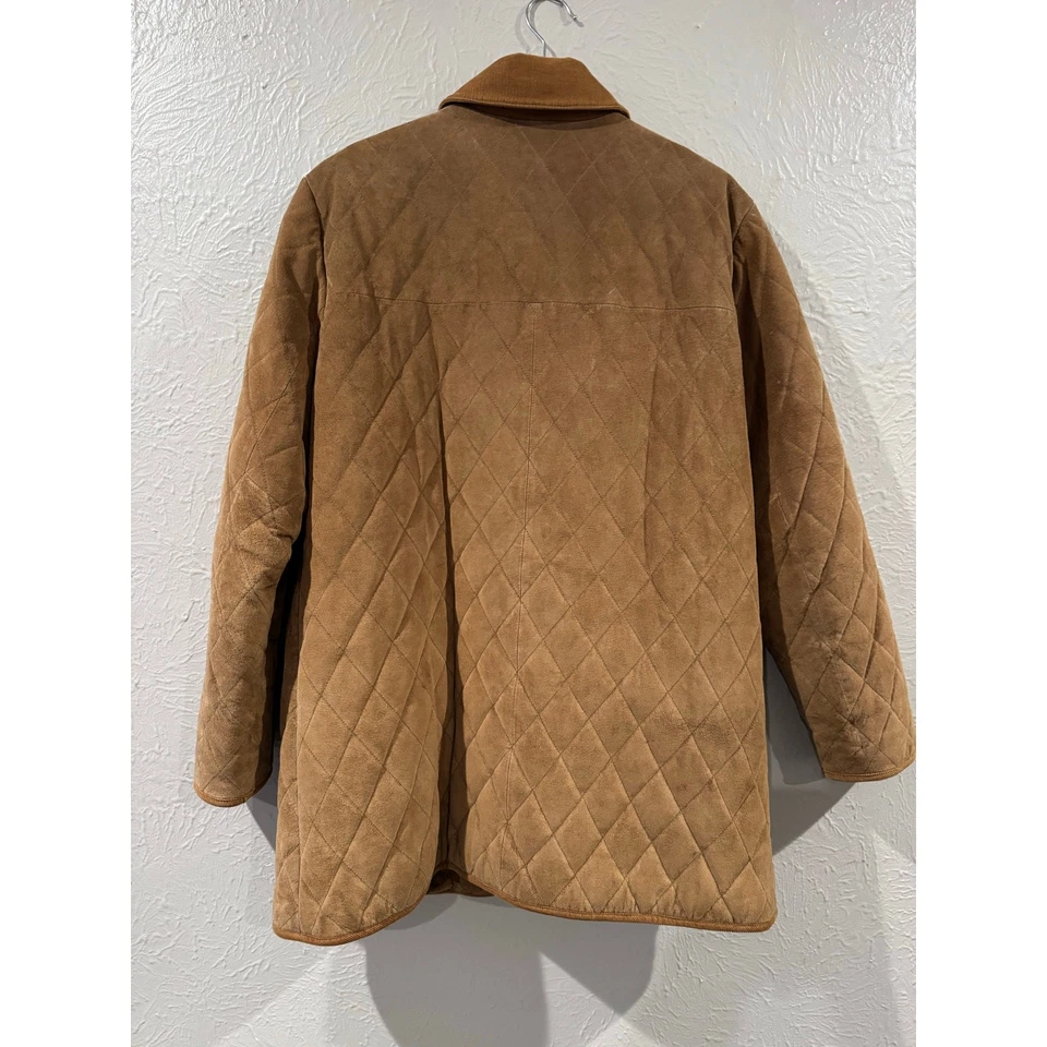 Casaco AM Studio acolchoado camurça celeiro tamanho grande - Imagem 2 de 4