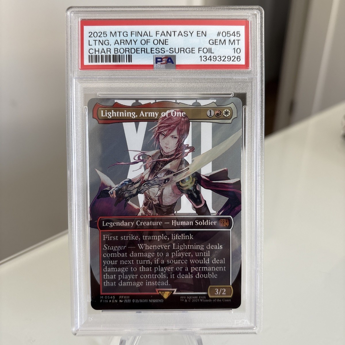 Lightning, Army of One (0545) (Borderless) (Surge Foil) Final