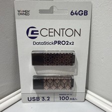 Centon 64GB DataStick Pro 2x2 USB 3.2 Flash Drive - New In Box