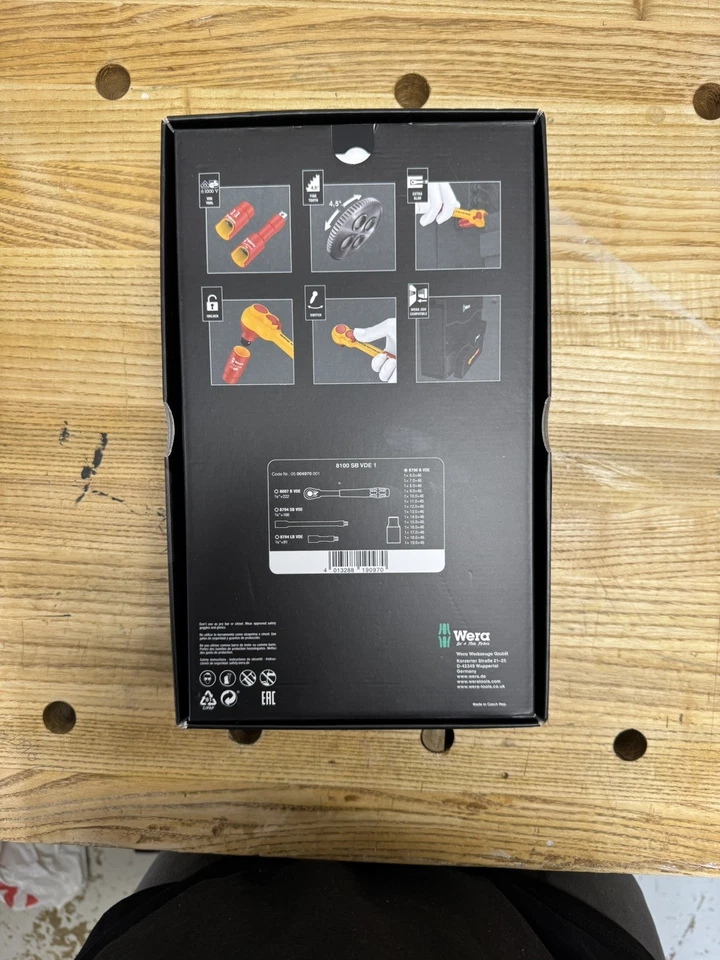 Juego de llaves de vaso aisladas Wera 8100 SB VDE 3/8" 17 piezas 05004970001 Foto 3 de 4