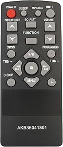 AKB35041801 Ersatzfernbedienung fur LG Micro HI-FI System XC12 XC12U XC12U-D1U