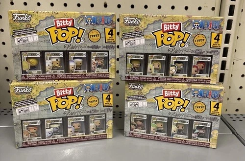 Funko Bitty POP! 4 Pack One Piece Limited Edition Chase Entire Roster Set