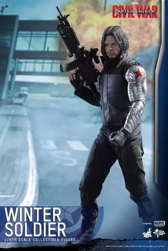 EN STOCK Nuevo Hot Toys MMS351 1/6 Capitán América - Soldado de Invierno de la Guerra Civil 2.0
