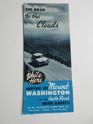 MOUNT WASHINGTON Vintage Reiseprospekt NEW HAMPSHIRE NH