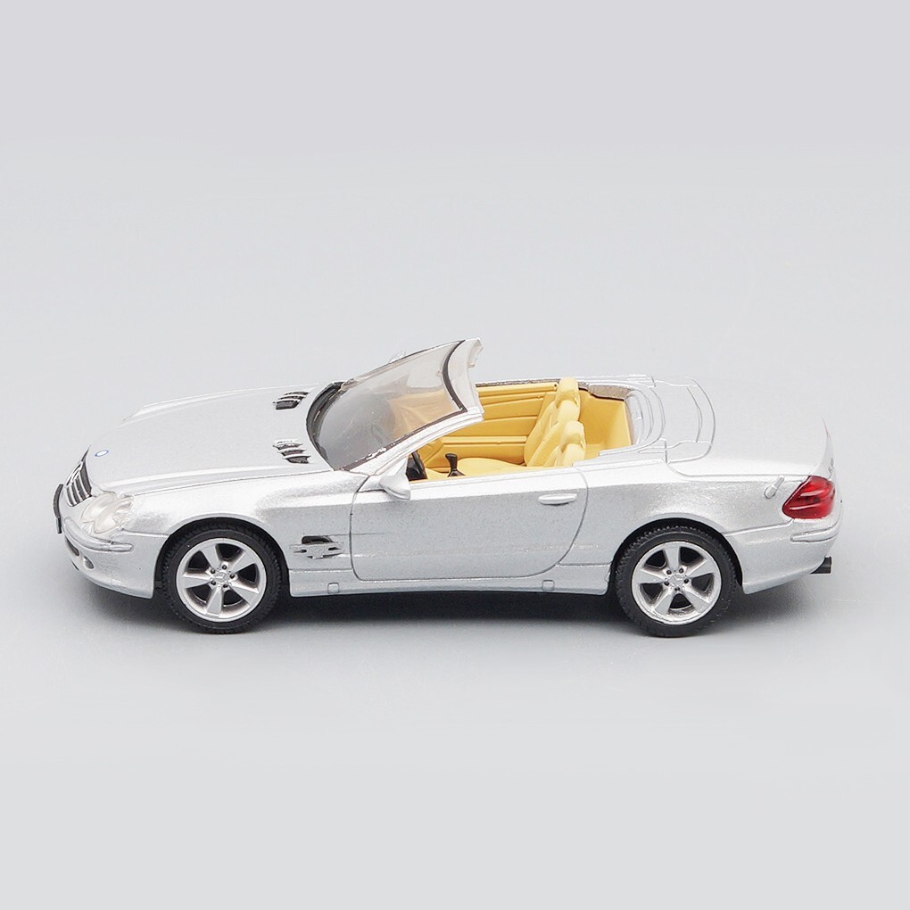 Mercedes-Benz SL600 Silver Car Diecast Model 1:43 SUP076Sv | eBay
