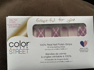 Color Street Nail Strips ~ GRAPE-FUL FOR YOU ~ Easter 2022 ~ NEW ~