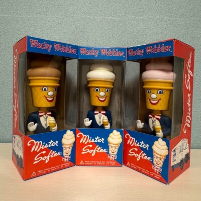 Funko Wacky Wobbler Mister Softee 3er Set Vanilla Strawberry Chocolate