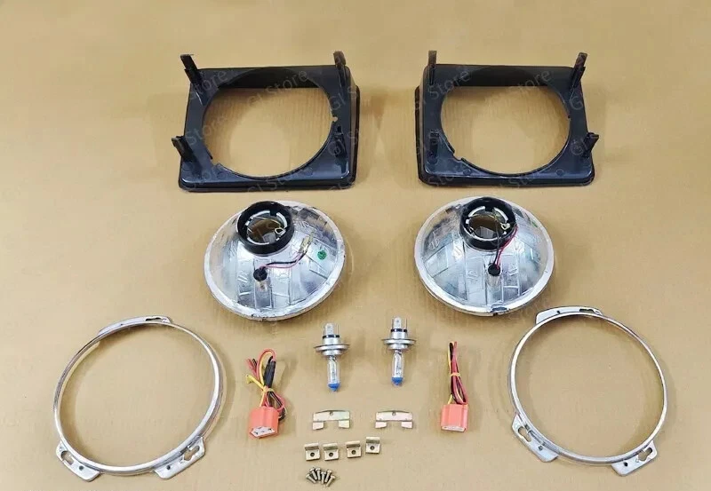 SUZUKI SJ413 SJ410 JIMNY SAMURAI Head Light Pair Complete Set Suzuki BEAM H4 Foto 2 de 4